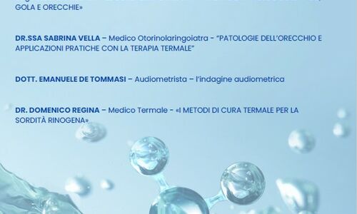 Convegno “Le cure termali nel trattamento di patologie del naso, gola e orecchie”