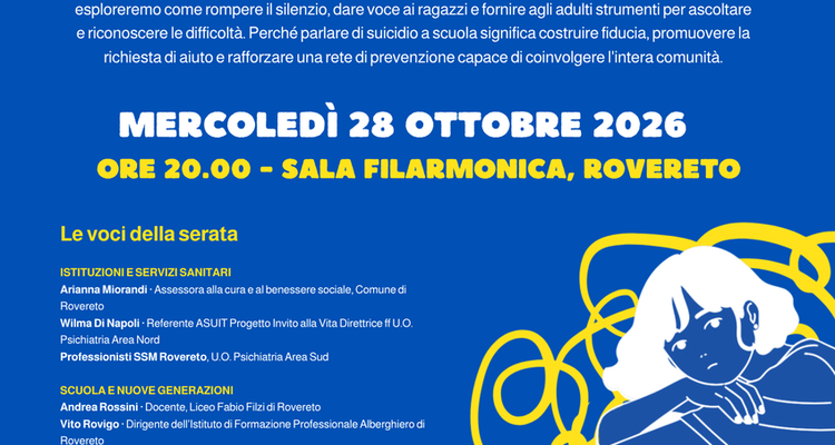 A scuola possiamo parlarne: prevenzione suicidio